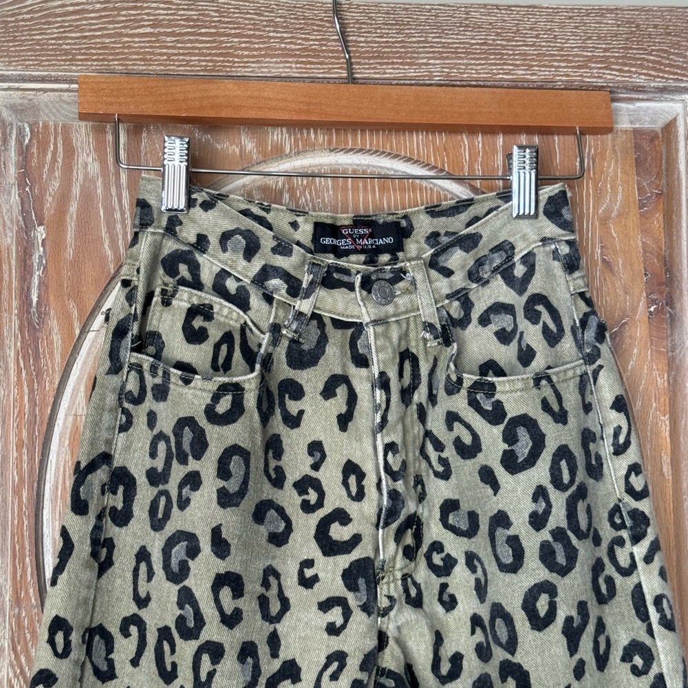 Vintage Guess Marciano Leopard Print Jeans - Picture 3 of 4